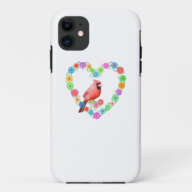 Coques Case-Mate iPhone Cardinal au coeur des fleurs (Dos)