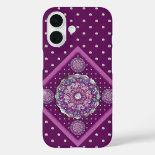 Coque Pour iPhone 16 Cardinal Red Rosace