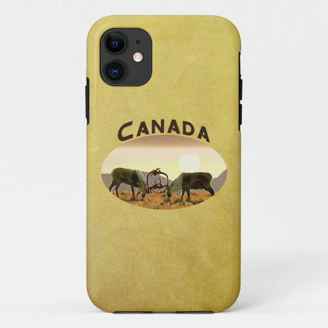 Coques Case-Mate iPhone Caribou Duel - Canada (Dos)