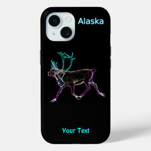 Coque Pour iPhone 15 Caribou électrique - Alaska