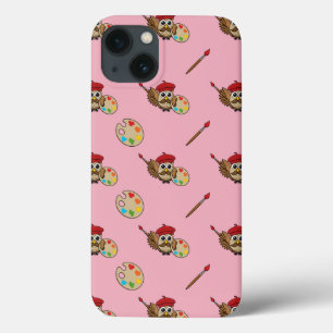 Case-Mate iPhone Case Caricature de Chouette Peintre Cute