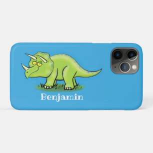 Case-Mate iPhone Case Caricature de dinosaure de triceratops vert mignon