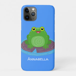 Case-Mate iPhone Case Caricature de grenouille verte mignonne