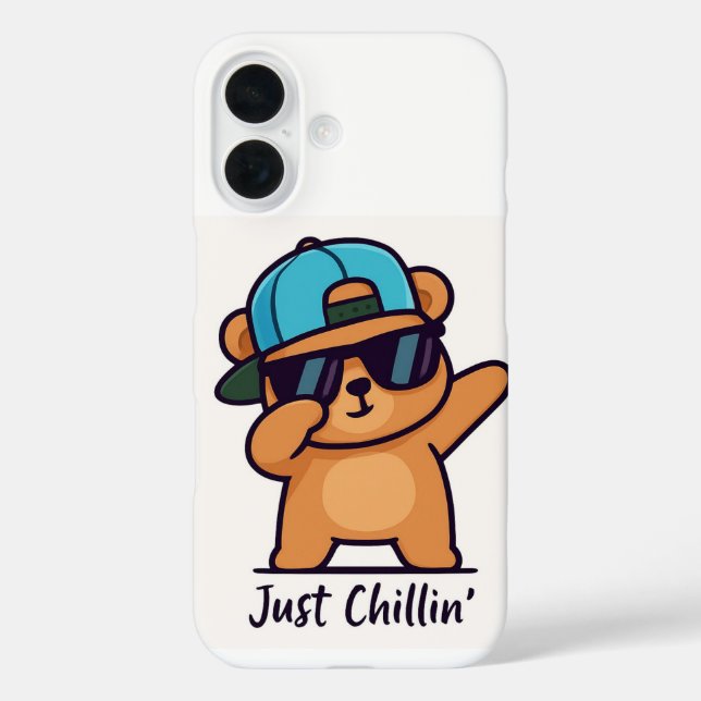 Coques Case-Mate iPhone Caricature de l'ours cool Dab (Verso)