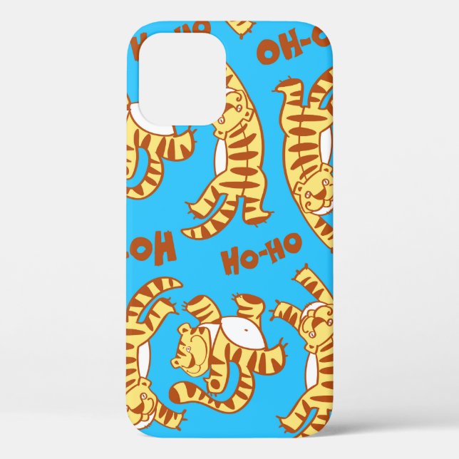 Coques Case-Mate iPhone Caricature De Tiger Cubs : Drôle Sans Seamless. (Verso)