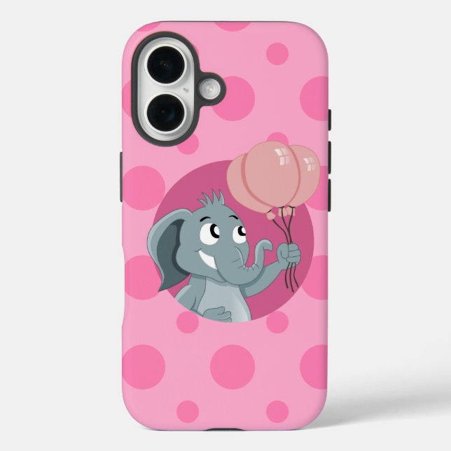 Coques Case-Mate iPhone Caricature d'éléphant (Verso)