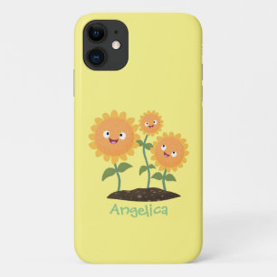 Case-Mate iPhone Case Caricature joli tournesol souriant illustration
