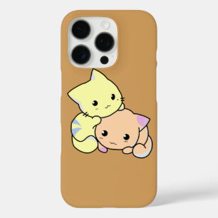 Coques iPhone 16 Pro caricature kitties chats basanés chats mignons