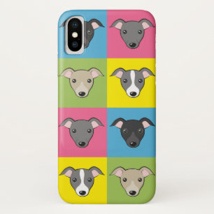 Case-Mate iPhone Case Caricature mignonne italien greyhounds pop art mot