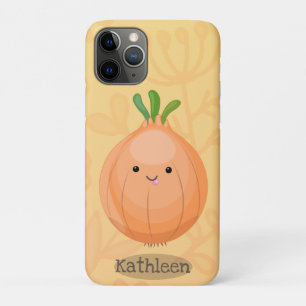 Case-Mate iPhone Case Caricature vert oignon brun joli