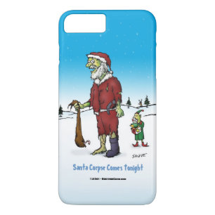 Coque iPhone 8 Plus/7 Plus Caricature Zombie de père Noël Corpse