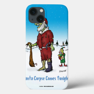 iPhone 13 Case Caricature Zombie de père Noël Corpse