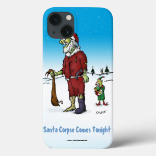 iPhone 13 Coque Caricature Zombie de père Noël Corpse