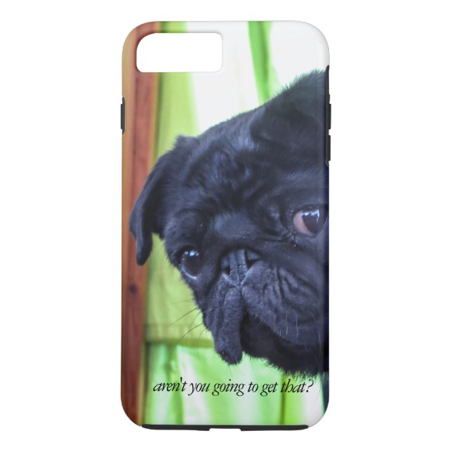Coques Case-Mate iPhone Carlin noir mignon avec attitude photo (Dos)