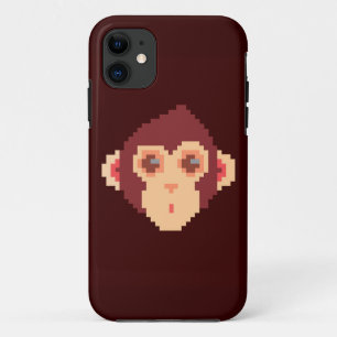 Case-Mate iPhone Case Carnet de visage de singe à pixellisé