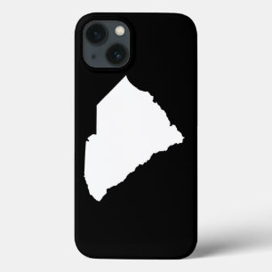 iPhone 13 Case Caroline du Sud en blanc et noir