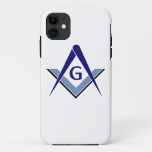 Coques Pour iPhone Carré et boussoles modernes de bleu