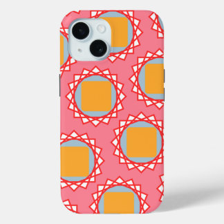 Coque Pour iPhone 15 Carré jaune or