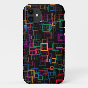 Coque Case-Mate Pour iPhone Carré moderne rétro   Géométrique Abstraite
