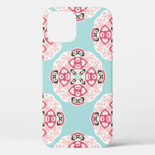 Case-Mate iPhone Case Carreaux abstraits bleus : vintages mignons.