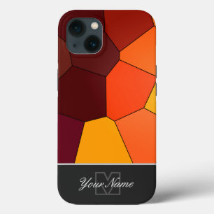 Case-Mate iPhone Case Carreaux de mosaïque colorés avec Monogram!