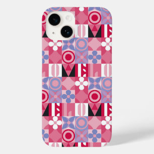 Coque Pour iPhone 14 carreaux géométriques