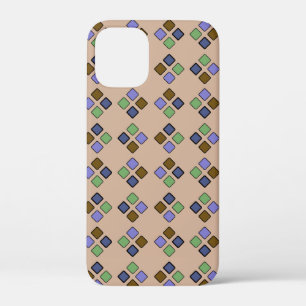 Case-Mate iPhone Case Carreaux géométriques diagonaux Bleu Vert sur n'im