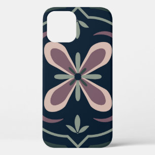 Case-Mate iPhone Case carreaux géométriques floraux de couleur terreuse