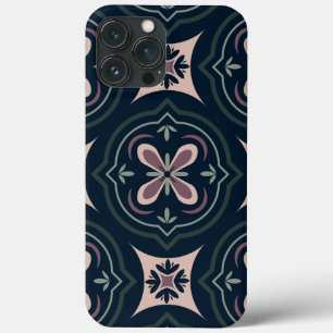 Case-Mate iPhone Case carreaux géométriques floraux de couleur terreuse