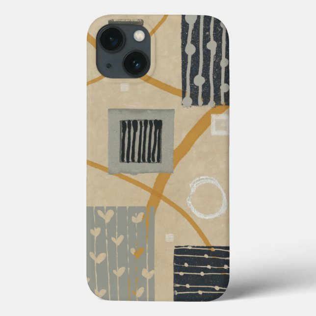 Coques Case-Mate iPhone Carreaux graphiques Abstraits (Verso)