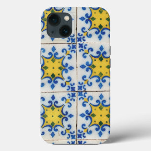Case-Mate iPhone Case Carreaux portugais - Azulejo Motif bleu et jaune