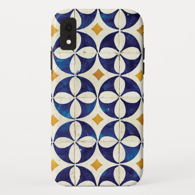 Coques Case-Mate iPhone Carreaux portugais - Azulejo Motif Design (Dos)