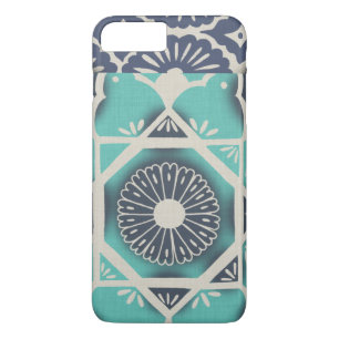 Coque Case-Mate Pour iPhone Carrelage bleu Batik II