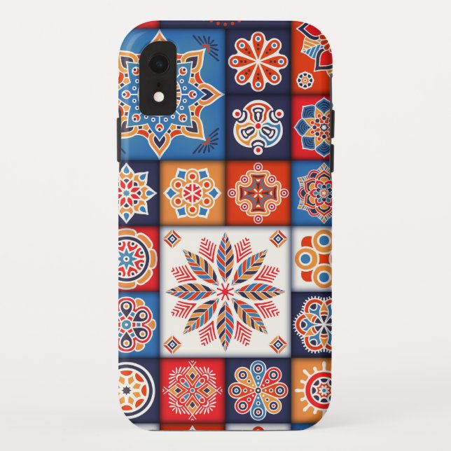 Coques Case-Mate iPhone Carrelage floral (Dos)
