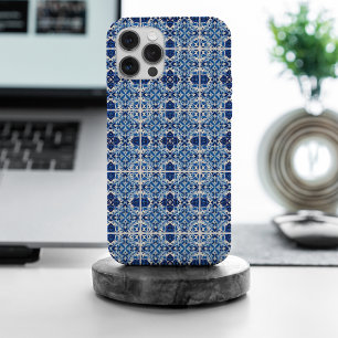 Coque iPhone 15 Pro Max Carrelage méditerranéen, Portugais, Azulejo, Majol