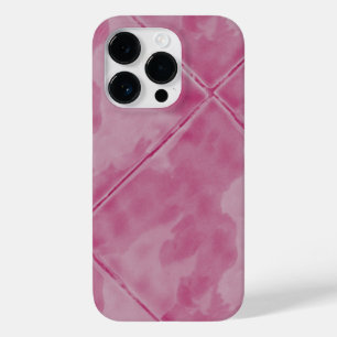 Coque Pour iPhone 14 Pro Carrelage simple Surface en céramique rose