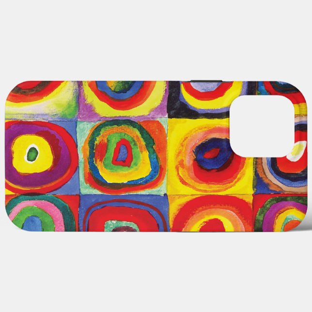 Coques Case-Mate iPhone Carrés avec cercles concentrés Hiroaki Takahashi (Verso (horizontal))