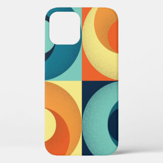 Case-Mate iPhone Case Carrés et cercles rétro : Motif des années 60
