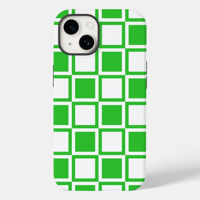 Coques Case-Mate iPhone Carrés Green Bold Mod (Verso)