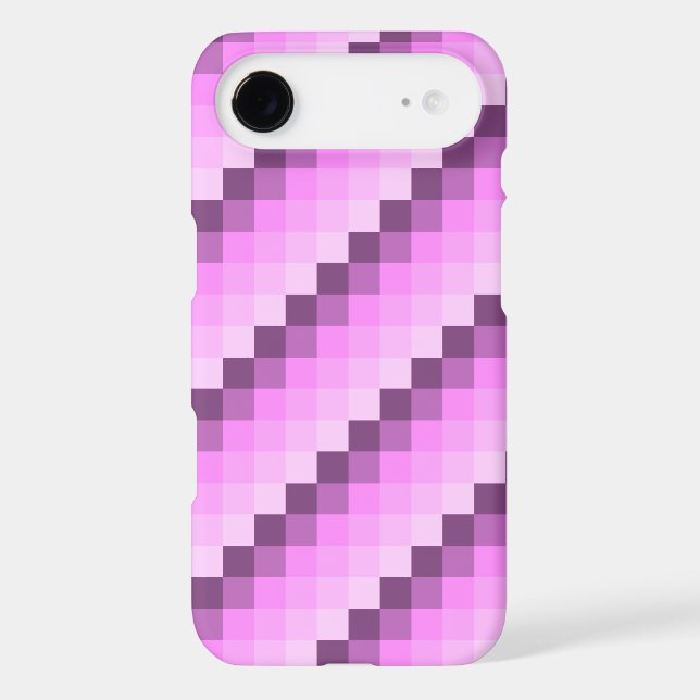 Coques Case-Mate iPhone Carrés rose et violet (Verso)