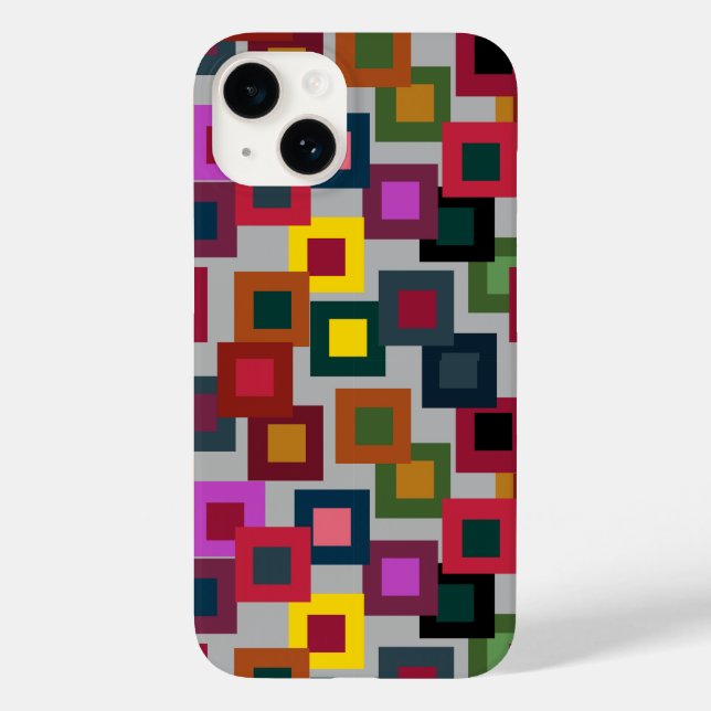 Coques Case-Mate iPhone Carrés sombres sur la lumière (Verso)