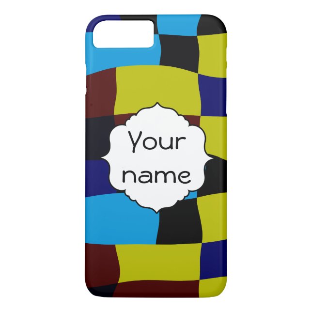Coques Case-Mate iPhone Carrés tordus dans de rétros couleurs (Dos)
