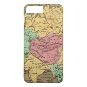 Coque iPhone 8 Plus/7 Plus Carte 2 d'atlas couleur de main de l'Asie