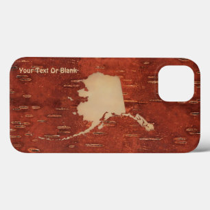 Case-Mate iPhone Case Carte Alaska Sur L'Écorce De Birch Intérieur