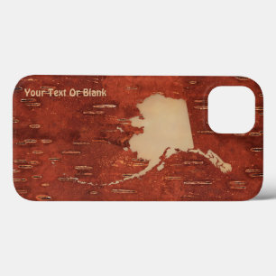 Case-Mate iPhone Case Carte Alaska Sur L'Écorce De Birch Intérieur
