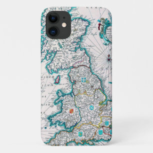 Case-Mate iPhone Case Carte antique très ancienne de Britannia
