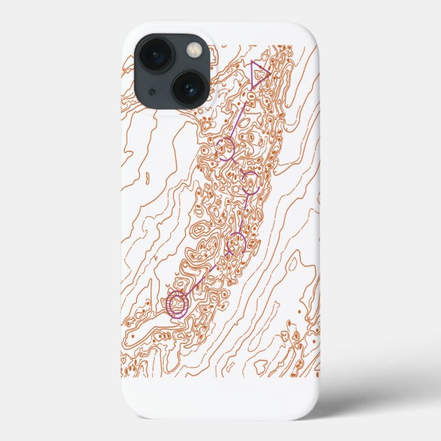 Coques Case-Mate iPhone Carte Brownell Orienteering (Verso)