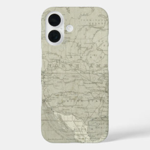 Coque Pour iPhone 16 Carte Cartographie Vintage du Vieux-Monde
