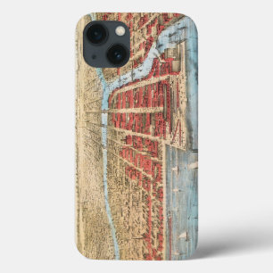 iPhone 13 Coque CARTE : CHICAGO, c1857