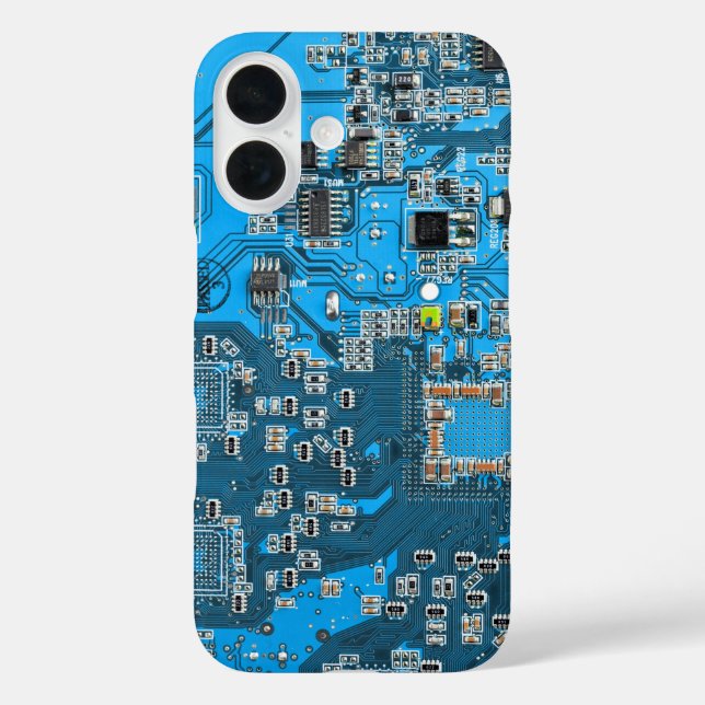 Coques Case-Mate iPhone Carte circuit bleu circuit imprimé à circuit impri (Verso)